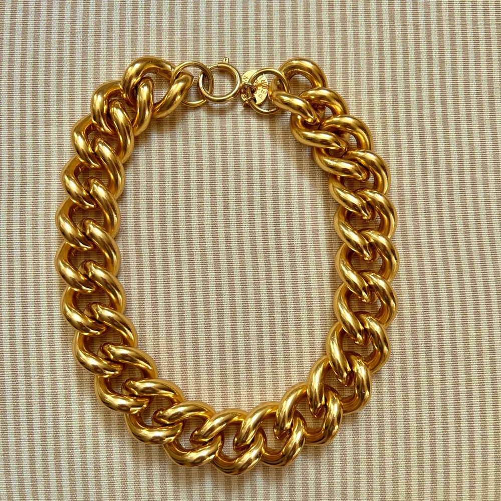 Vintage Chunky Gold Necklace by Erwin Pearl